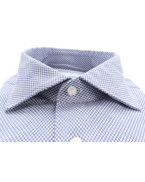 IL SARTORE NAPOLI DRESS SHIRT - BLUE & WHITE - COTTON JERSEY