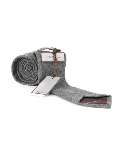 CANALI TIE - GREY - WOOL