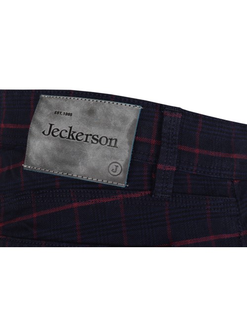 JECKERSON PANTS - BLUE & RED - STRETCH COTTON & LYOCELL