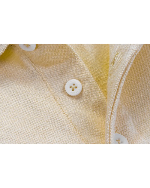 JECKERSON POLO SHIRT - YELLOW - STRETCH COTTON
