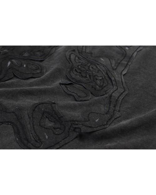 JUST CAVALLI SWEATSHIRT - GREY - COTTON & LEATHER