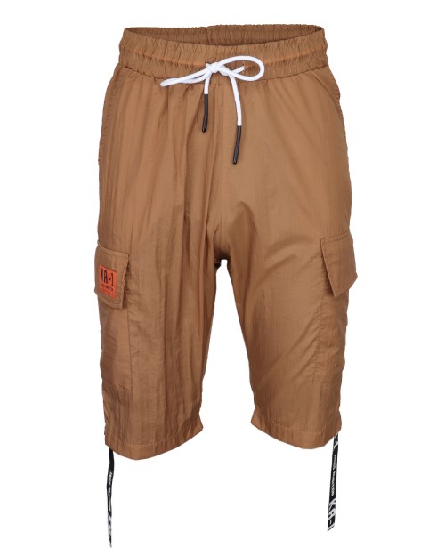 KA-1 SHORTS - CAMEL - STRETCH COTTON
