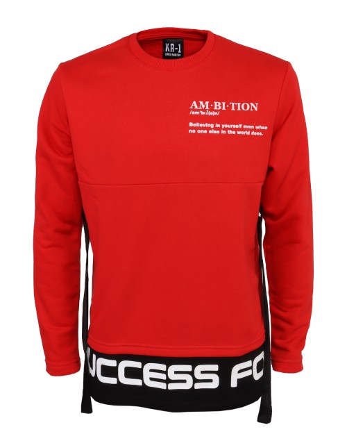 KA-1 SWEATSHIRT - RED - COTTON