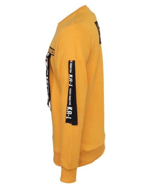 KA-1 SWEATSHIRT - YELLOW - COTTON