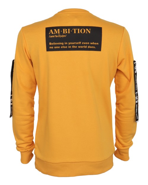 KA-1 SWEATSHIRT - YELLOW - COTTON
