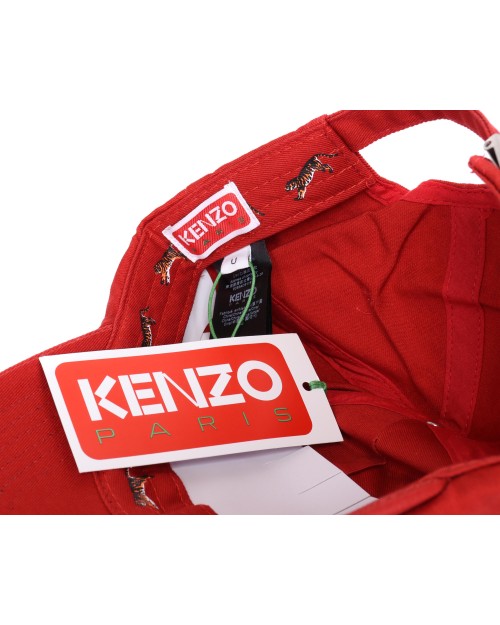 KENZO BASEBALL CAP - RED - COTTON