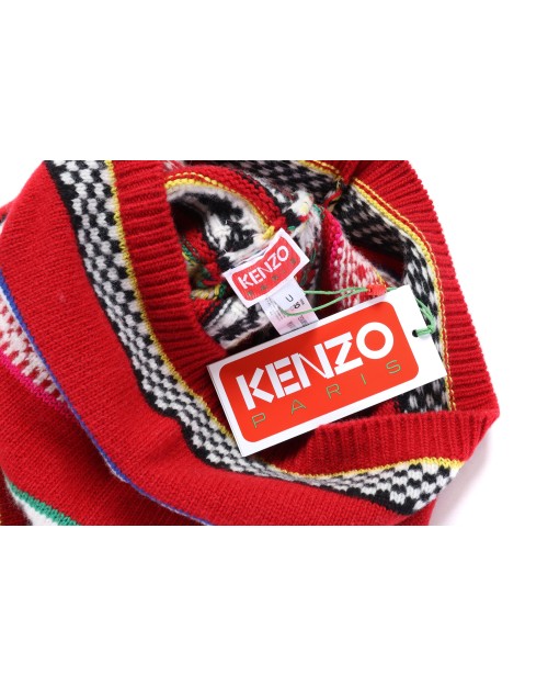 KENZO NECK WARMER - MULTICOLOR - WOOL & COTTON