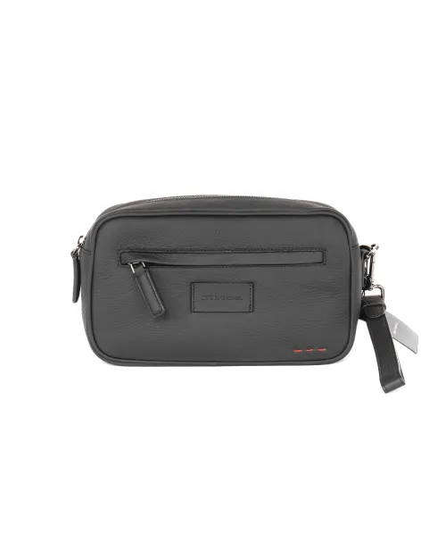 KITON WRISTLET CLUTCH BAG - BLACK - DEERSKIN LEATHER