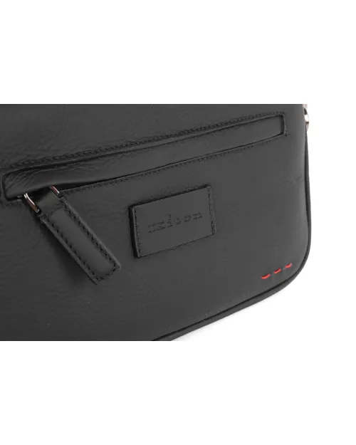 KITON WRISTLET CLUTCH BAG - BLACK - DEERSKIN LEATHER