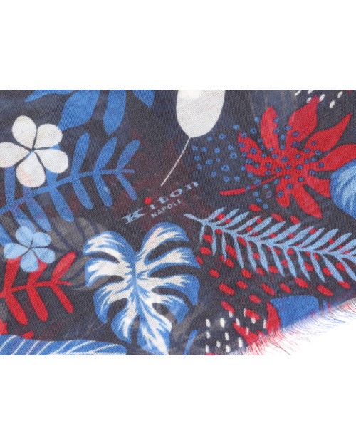 KITON SCARF - BLUE - MODAL