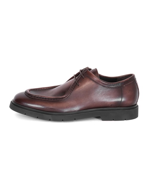 KITON SPLIT-TOE CHUKKA BOOTS - CALFSKIN - BROWN
