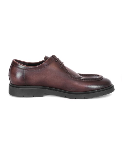KITON SPLIT-TOE CHUKKA BOOTS - CALFSKIN - BROWN
