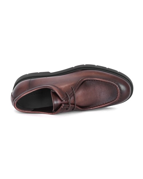 KITON SPLIT-TOE CHUKKA BOOTS - CALFSKIN - BROWN