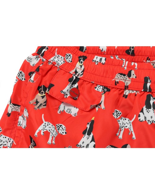 KITON SWIM SHORTS - RED