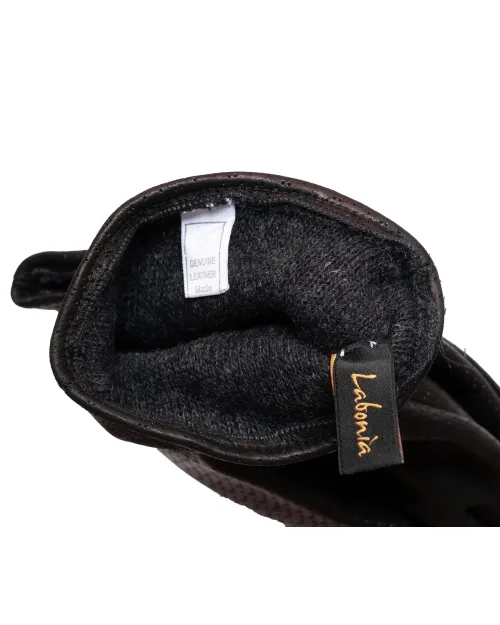 LABONIA GLOVES - DARK BROWN - LAMBSKIN