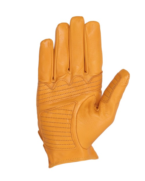 LABONIA MOTORCYCLE GLOVES - OCHER YELLOW - LAMBSKIN