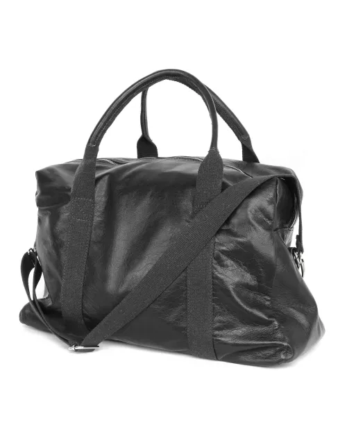 LABONIA TRAVEL BAG - CALFSKIN - BLACK