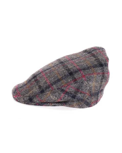 LAWRENCE & FOSTER FLAT CAP - GREY - WOOL TWEED
