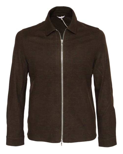 MARCO PESCAROLO "AVI" JACKET - BROWN & GREEN - WOOL