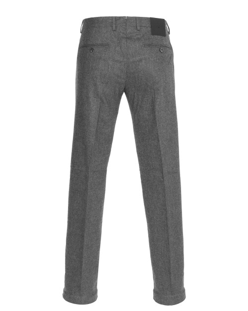 MARCO PESCAROLO PANTS - GREY - STRETCH WOOL & CASHMERE