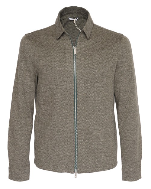 MARCO PESCAROLO "AVI" JACKET - GREEN - WOOL & CASHMERE