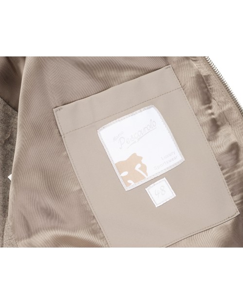 MARCO PESCAROLO "VENTIDUE" JACKET - DOVE-GREY - STRETCH WOOL & CASHMERE