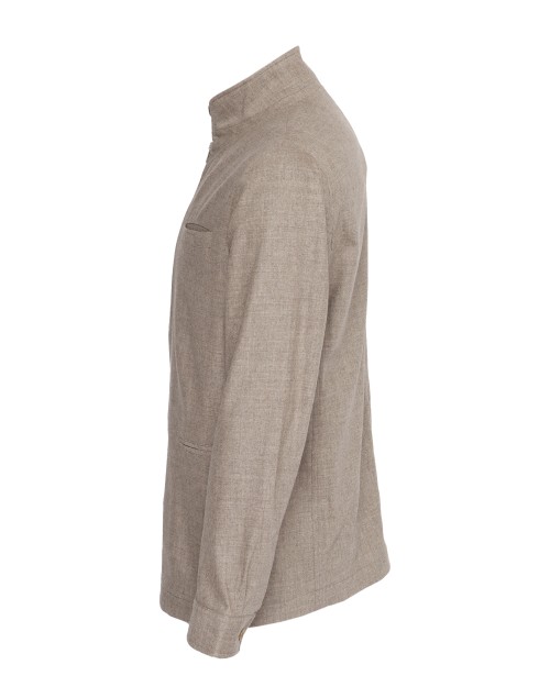 MARCO PESCAROLO "JET" JACKET - DOVE-GREY - STRETCH WOOL & CASHMERE