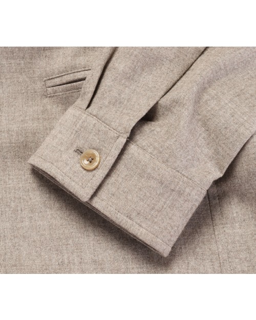 MARCO PESCAROLO "JET" JACKET - DOVE-GREY - STRETCH WOOL & CASHMERE