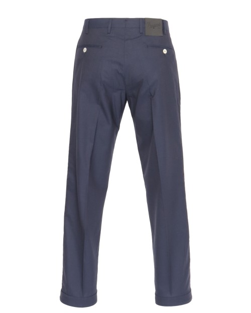 MARCO PESCAROLO PANTS - NAVY BLUE - WOOL