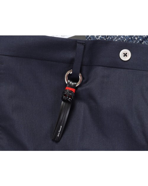 MARCO PESCAROLO PANTS - NAVY BLUE - WOOL