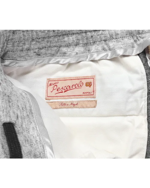 MARCO PESCAROLO PANTS - GREY - LINEN & COTTON