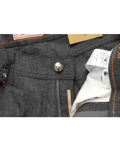 MARCO PESCAROLO "NERANO" PANTS - GREY - STRETCH WOOL & CASHMERE