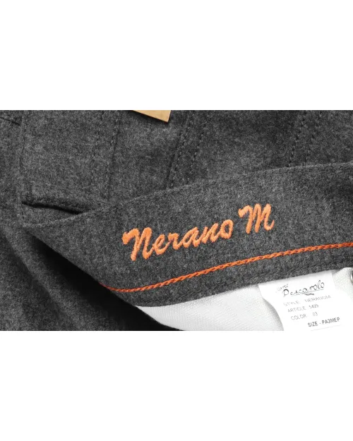 MARCO PESCAROLO "NERANO" PANTS - GREY - STRETCH WOOL & CASHMERE