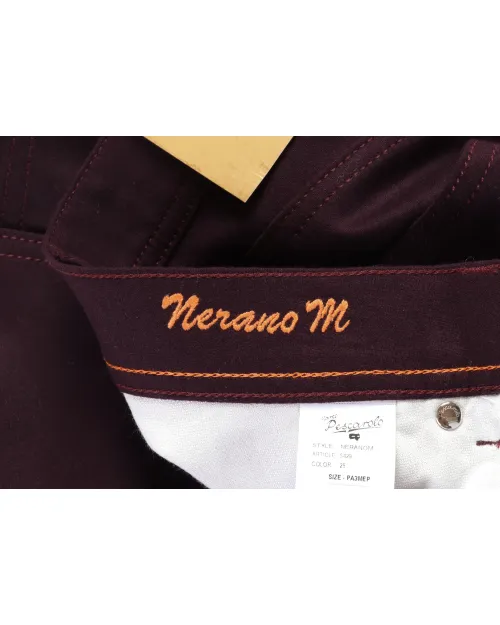 MARCO PESCAROLO "NERANO" PANTS - PURPLE - STRETCH WOOL & CASHMERE
