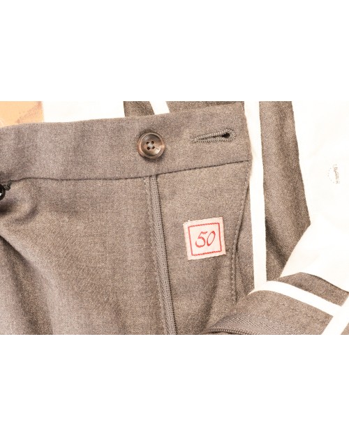 MARCO PESCAROLO PANTS - DOVE-GREY - STRETCH WOOL