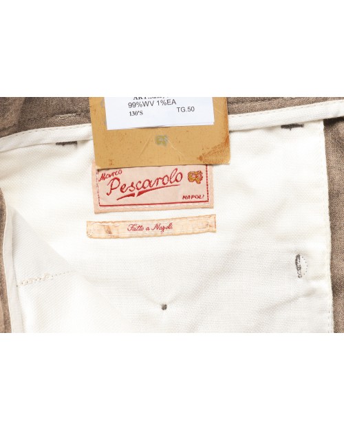 MARCO PESCAROLO PANTS - DOVE-GREY - STRETCH WOOL