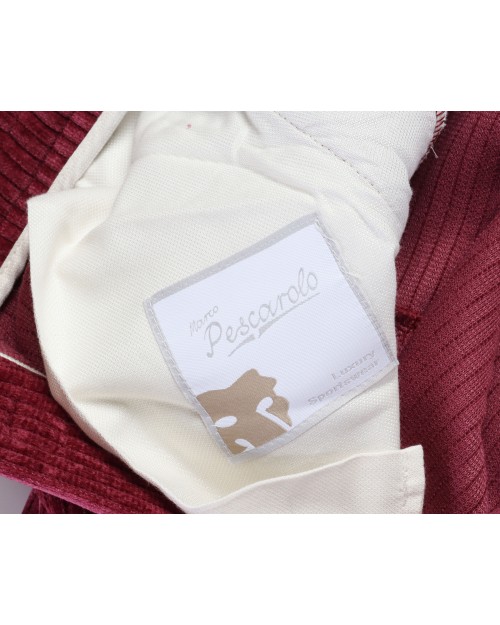 MARCO PESCAROLO PANTS - WINE - STRETCH CORDUROY