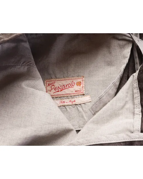 MARCO PESCAROLO PANTS - BROWN - WOOL, CASHMERE & SILK