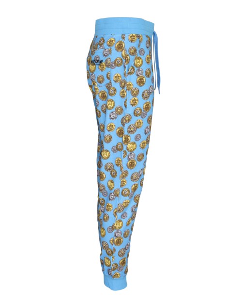 MOSCHINO HOME PANTS - LIGHT BLUE - STRETCH COTTON