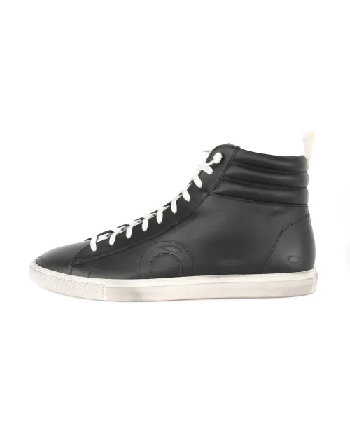 OLIVER CABELL "JABBAR HIGH" SNEAKERS - CALFSKIN - BLACK