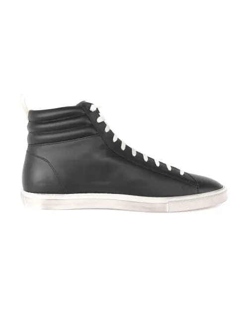 OLIVER CABELL "JABBAR HIGH" SNEAKERS - CALFSKIN - BLACK