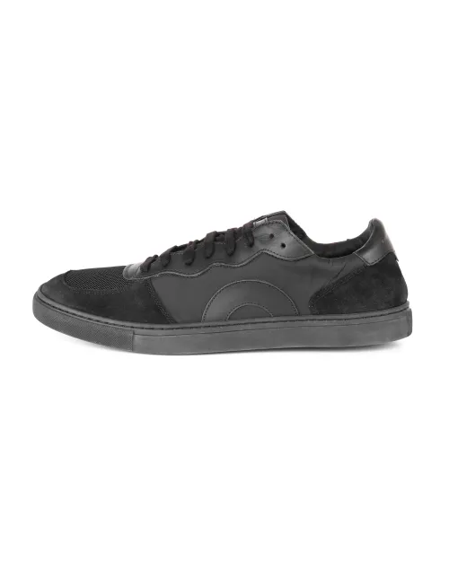 OLIVER CABELL "RUNNER LOW" SNEAKERS - CALFSKIN - BLACK