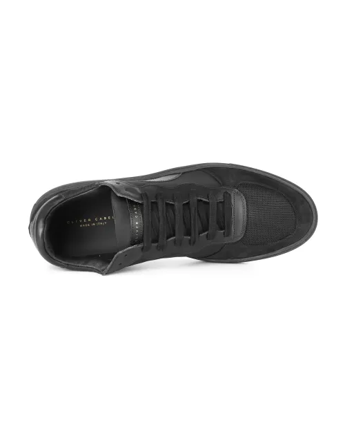 OLIVER CABELL "RUNNER LOW" SNEAKERS - CALFSKIN - BLACK
