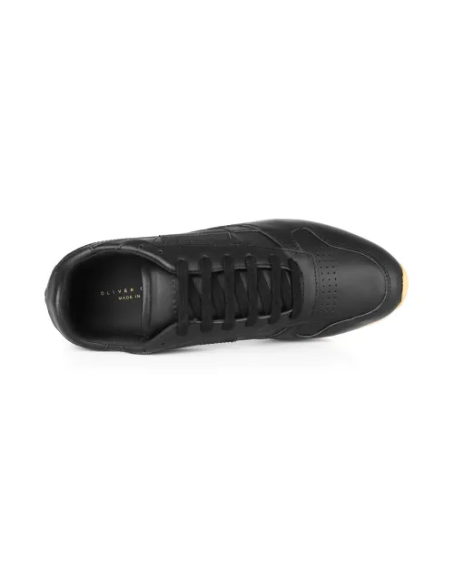 OLIVER CABELL "VINTAGE RUNNER" SNEAKERS - CALFSKIN - BLACK