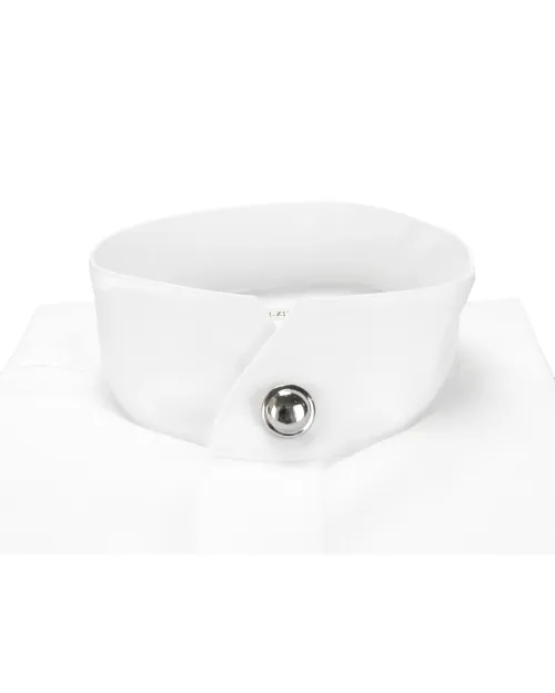 PAL ZILERI FORMAL DRESS SHIRT - WHITE - COTTON