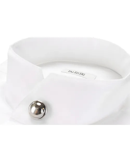 PAL ZILERI FORMAL DRESS SHIRT - WHITE - COTTON