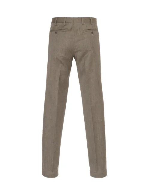 PAL ZILERI DRESS PANTS - GREEN - STRETCH WOOL