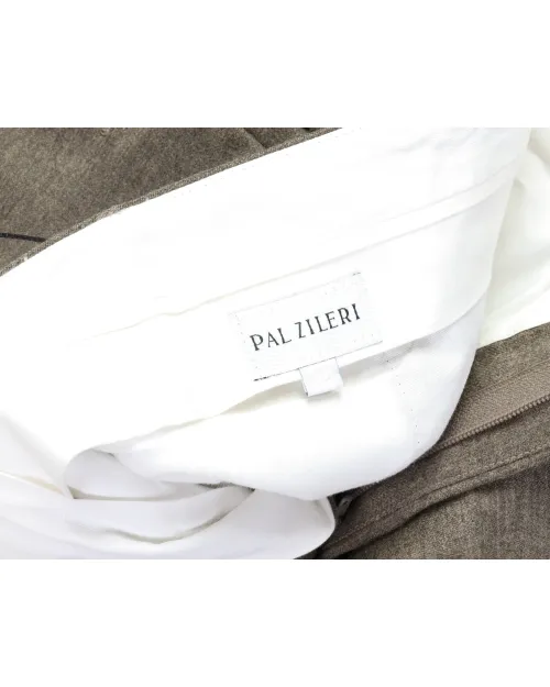 PAL ZILERI DRESS PANTS - GREEN - STRETCH WOOL
