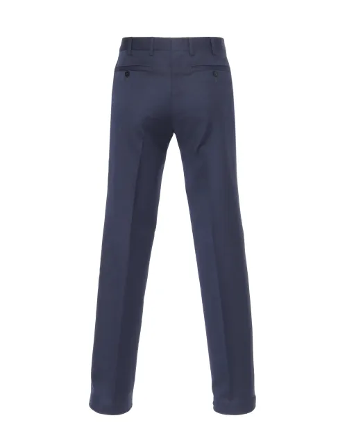 PAL ZILERI DRESS PANTS - NAVY BLUE - STRETCH WOOL