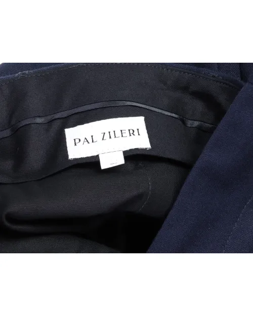 PAL ZILERI DRESS PANTS - NAVY BLUE - STRETCH WOOL